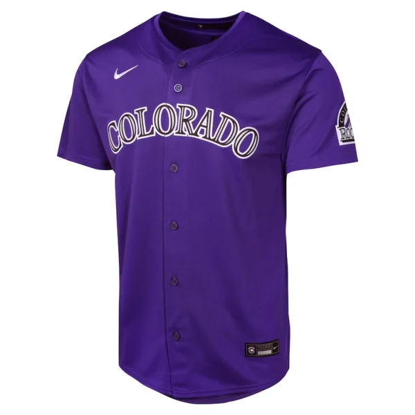 Colorado rockies nike youth alternate limited jersey Purple Yth M