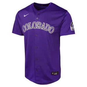 Colorado rockies nike youth alternate limited jersey Purple Yth M