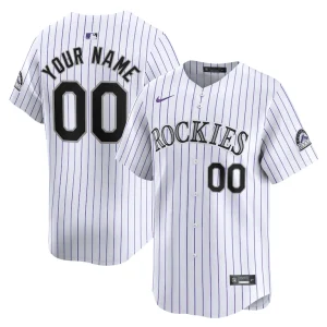 Colorado rockies nike youth home limited custom jersey White