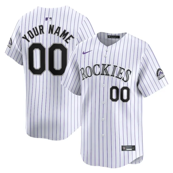 Colorado rockies nike youth home limited custom jersey White