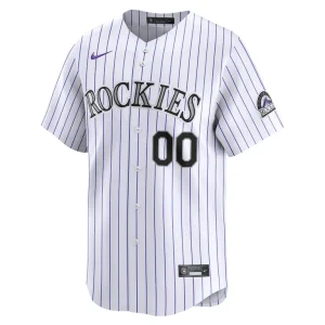 Colorado rockies nike youth home limited custom jersey White Yth M