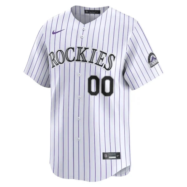 Colorado rockies nike youth home limited custom jersey White Yth M