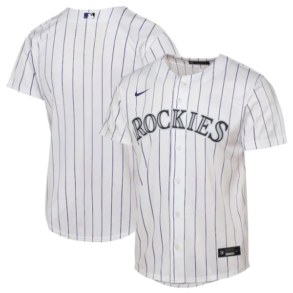 Colorado rockies nike youth home replica 2.0 jersey White