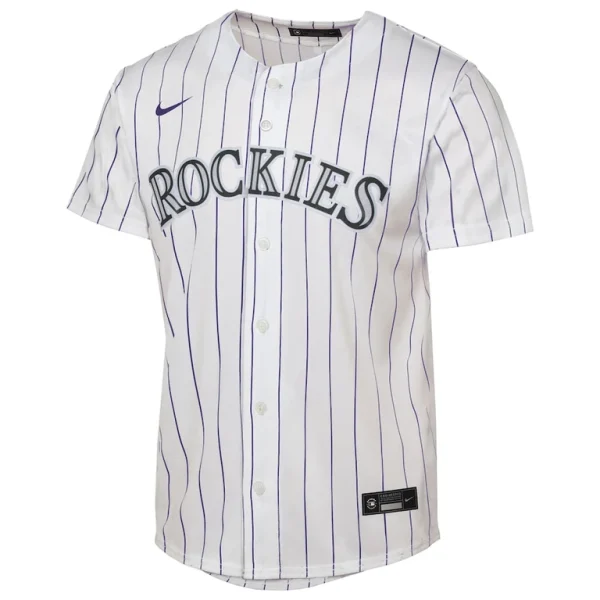 Colorado rockies nike youth home replica 2.0 jersey White Yth M