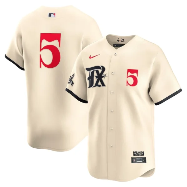 Corey seager texas rangers nike city connect limited jersey Cream