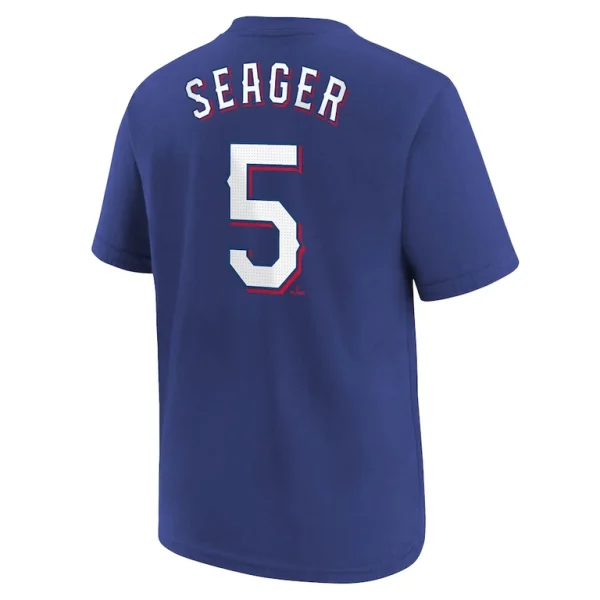 Corey seager texas rangers nike youth home player name number t shirt Royal Yth L