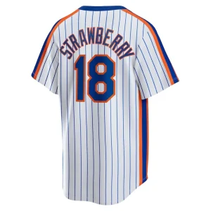Darryl strawberry new york mets nike home cooperstown collection player jersey White L