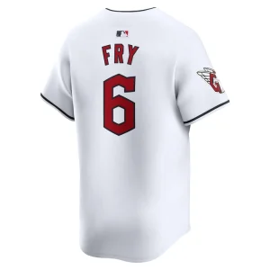David fry cleveland guardians nike home limited player jersey White L