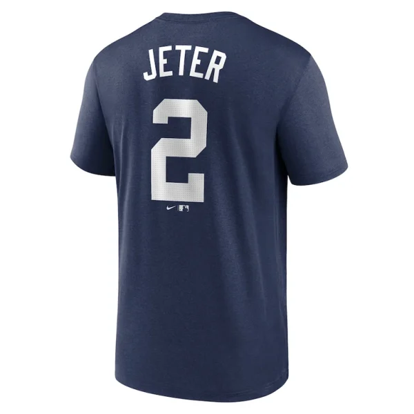 Derek jeter new york yankees nike legend name number performance t shirt Navy L