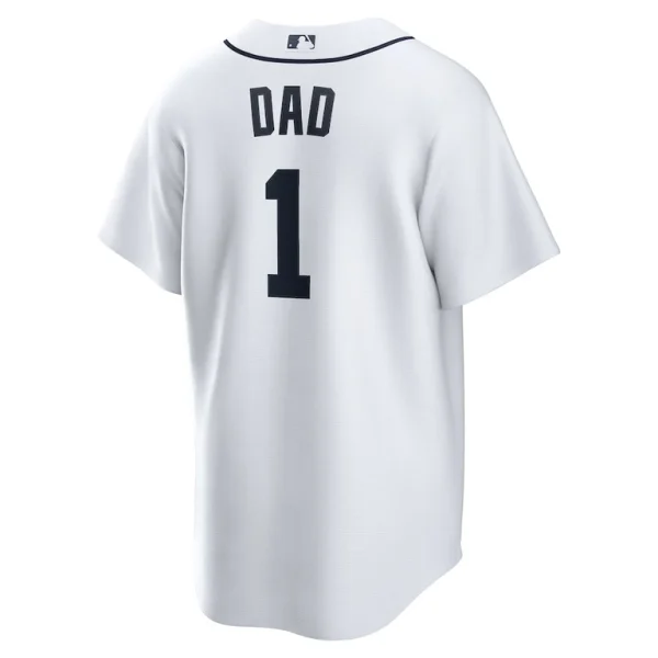 Detroit tigers nike 1 dad home replica jersey White L