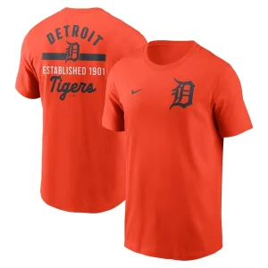 Detroit tigers nike 2 hit t shirt Orange