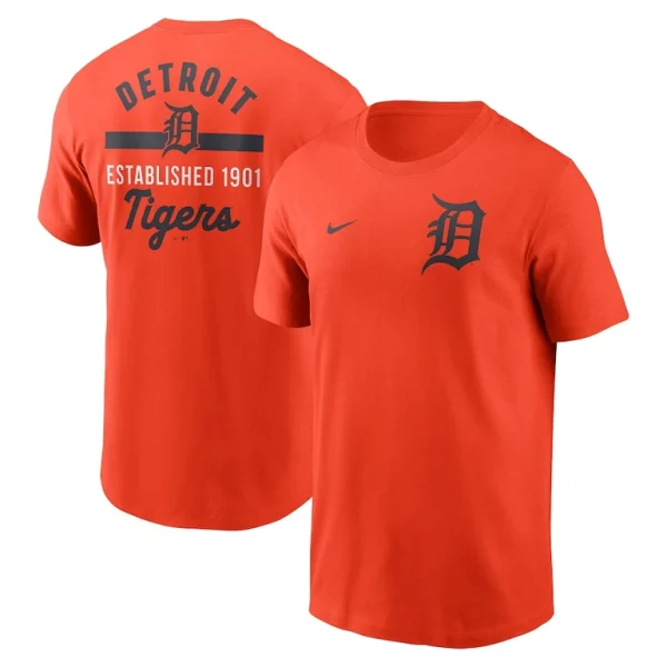 Detroit tigers nike 2 hit t shirt Orange