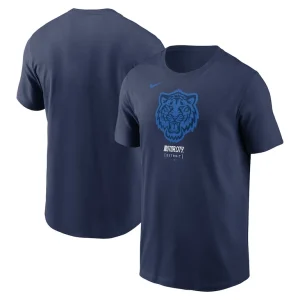 Detroit tigers nike 2024 city connect large logo t shirt Navy