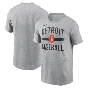 Detroit tigers nike arched t shirt Heather gray