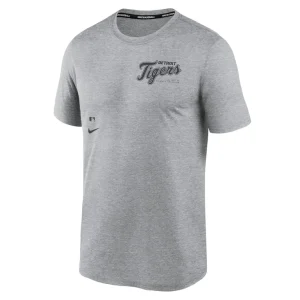 Detroit tigers nike authentic collection early work tri blend performance t shirt Heather charcoal M