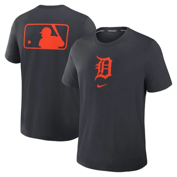 Detroit tigers nike authentic collection early work tri blend performance t shirt Navy