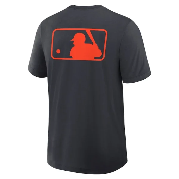 Detroit tigers nike authentic collection early work tri blend performance t shirt Navy L