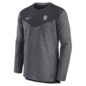 Detroit tigers nike authentic collection game time performance half zip top Navy M