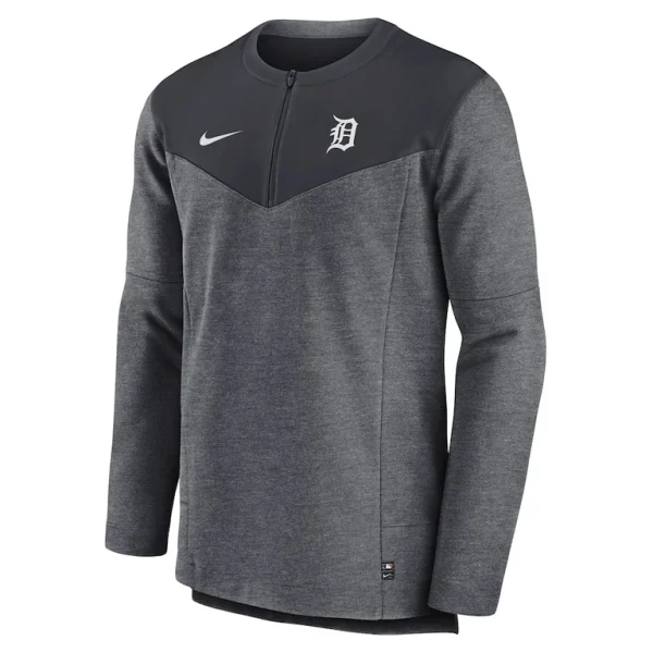 Detroit tigers nike authentic collection game time performance half zip top Navy M