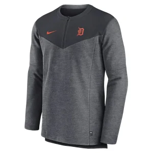 Detroit tigers nike authentic collection game time performance half zip top Navy M