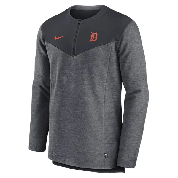 Detroit tigers nike authentic collection game time performance half zip top Navy M
