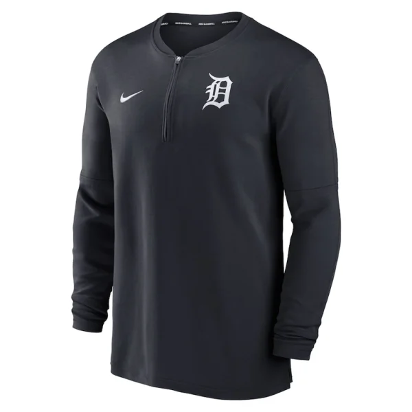 Detroit tigers nike authentic collection game time performance quarter zip top Navy M