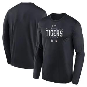 Detroit tigers nike authentic collection legend performance long sleeve t shirt Navy