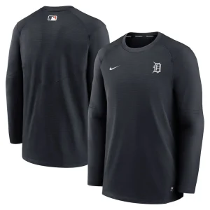 Detroit tigers nike authentic collection logo performance long sleeve t shirt Navy