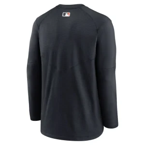 Detroit tigers nike authentic collection logo performance long sleeve t shirt Navy L