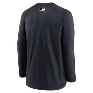 Detroit tigers nike authentic collection logo performance long sleeve t shirt Navy L