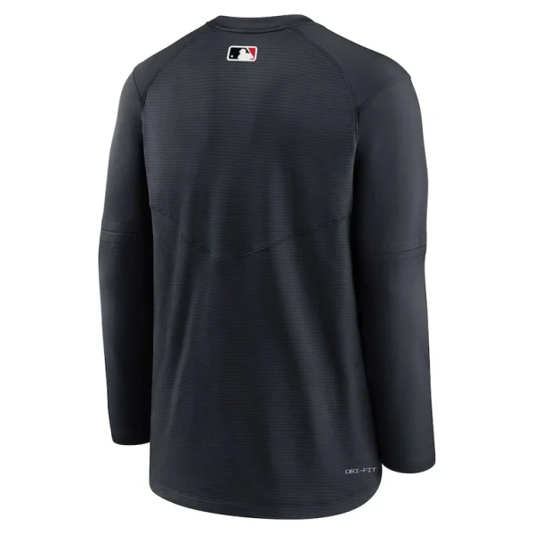 Detroit tigers nike authentic collection logo performance long sleeve t shirt Navy L