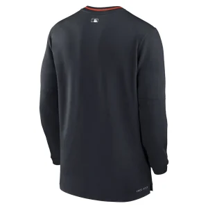 Detroit tigers nike authentic collection performance half zip top Navy L
