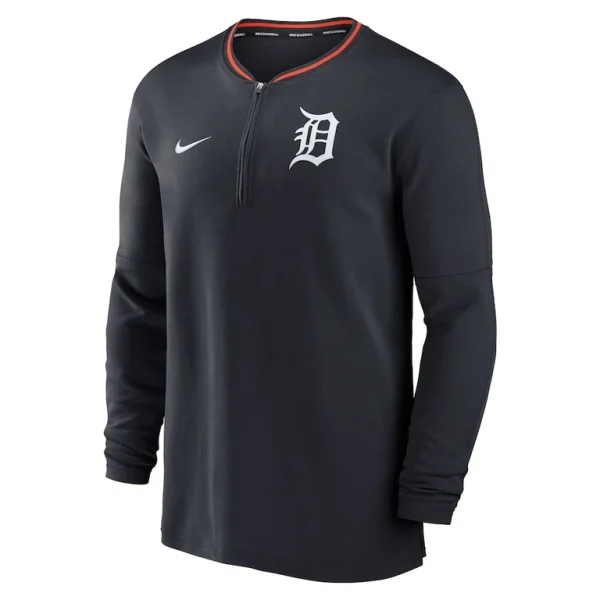 Detroit tigers nike authentic collection performance half zip top Navy M