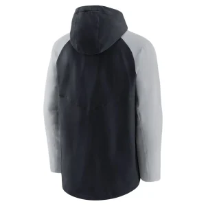 Detroit tigers nike authentic collection performance raglan full zip hoodie Navygray L