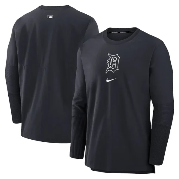 Detroit tigers nike authentic collection player performance pullover sweatshirt Navy