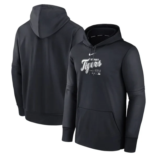 Detroit tigers nike authentic collection practice performance pullover hoodie Navy