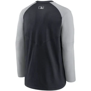 Detroit tigers nike authentic collection pregame performance raglan pullover sweatshirt Navygray L