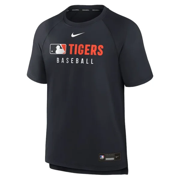Detroit tigers nike authentic collection pregame raglan performance t shirt Navy M