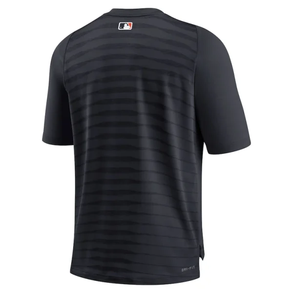 Detroit tigers nike authentic collection pregame raglan performance v neck t shirt Navy L
