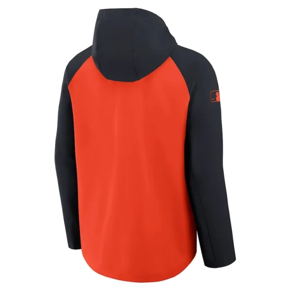 Detroit tigers nike authentic collection raglan performance full zip jacket Orangenavy L