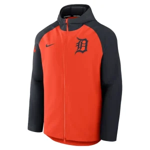 Detroit tigers nike authentic collection raglan performance full zip jacket Orangenavy M