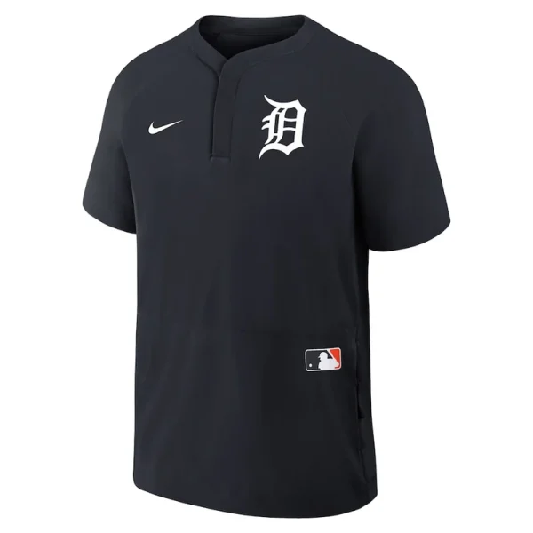 Detroit tigers nike authentic collection raglan short sleeve windshirt Navy M