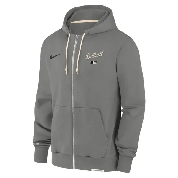 Detroit tigers nike authentic collection travel performance full zip hoodie Charcoal M