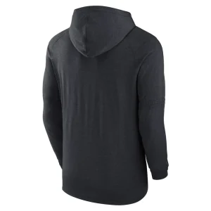 Detroit tigers nike authentic collection tri blend performance pullover hoodie Heather black L