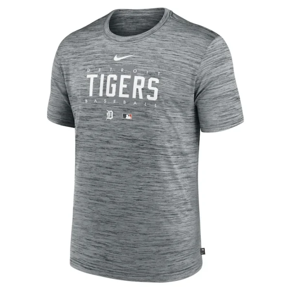 Detroit tigers nike authentic collection velocity performance practice t shirt Heather gray M