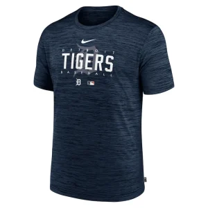 Detroit tigers nike authentic collection velocity performance practice t shirt Navy M