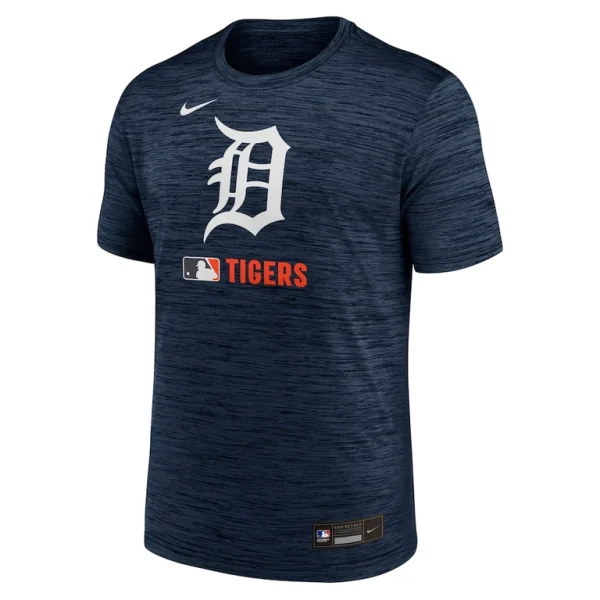 Detroit tigers nike authentic collection velocity performance practice t shirt Navy M