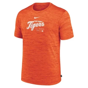 Detroit tigers nike authentic collection velocity performance practice t shirt Orange M