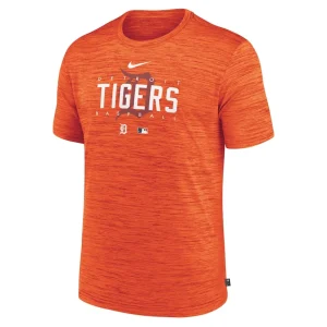 Detroit tigers nike authentic collection velocity performance practice t shirt Orange M