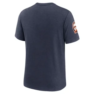 Detroit tigers nike cooperstown collection eras tri blend t shirt Heather navy L